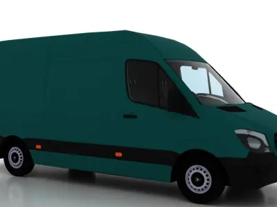 Mercedes Benz Sprinter L2H2 2015 Cargo UK 3D model