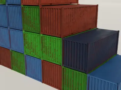 Shipping container 3D model get