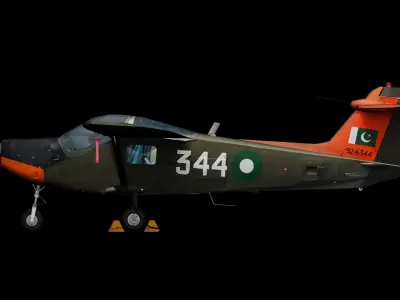 Super Mushshak MFI-17 Low-poly 3D model