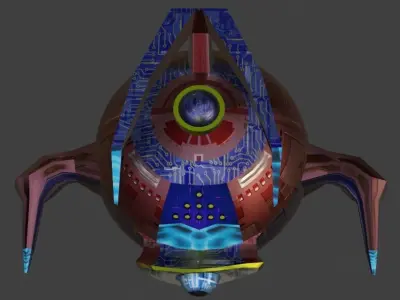 Sci-Fi Robot Enemy 002 Low-poly 3D model