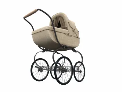 Baby stroller 02 3D model