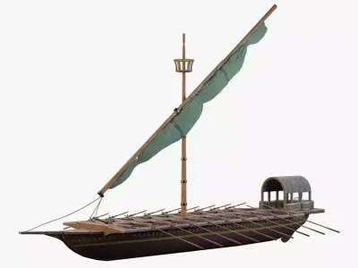 Historic Ottoman Galley Kadirga 3D model