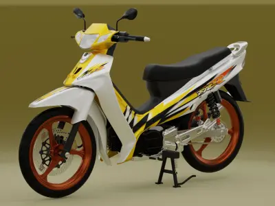 2000 - Yamaha F1Z R Yellow Millenium 3D model