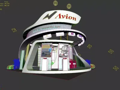 Exhibition - Area -10X10-3DMAX2012-056 3D model