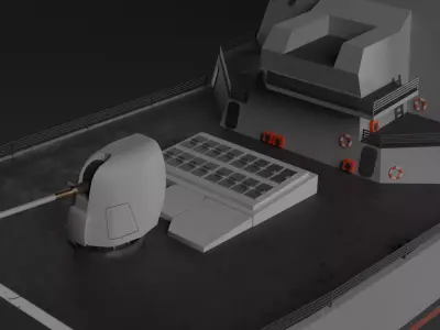 USS Arleigh Burke class destroyer 3D model