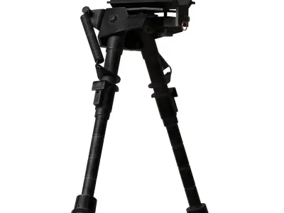 Harris Bipod with Picatinny Attachment Low-poly 3D model