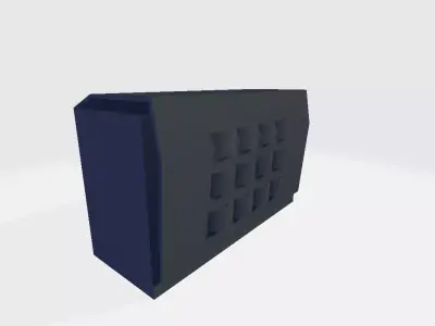 MIlitary Storage Low-poly 3D model