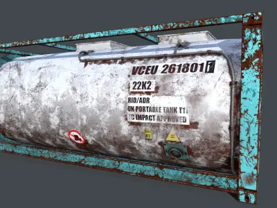 liquid container Low-poly 3D model purchase