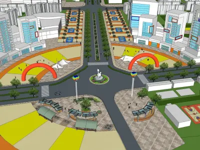Sketchup Landscape Park 191 3D model