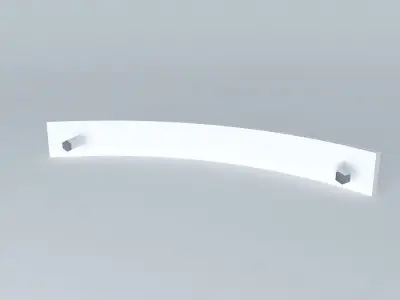 HDW-PULL-BP19205 curved wall shelf Free 3D model