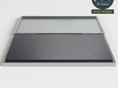 Ink pad for rubber stamp 3D model