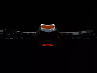 hard surface drone low poly Low-poly 3D model