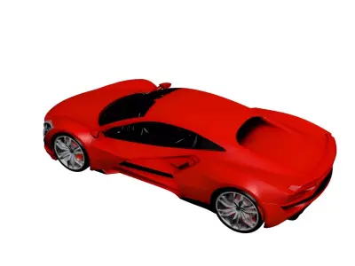 Concept Premium Sport Vehicle Futuristic Performance Design 3D model