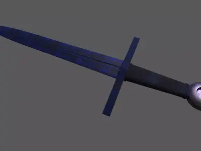 Dagger sword Low-poly 3D model shop