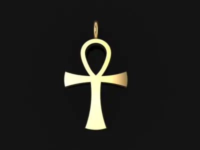 Ankh Egyptian Cross Pendant 3D print model