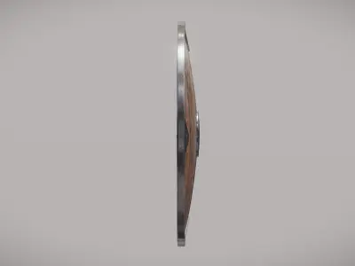 Wooden Shield Low-poly 3D model 22