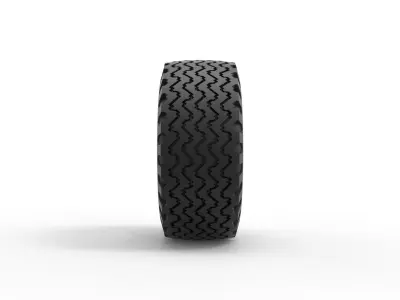 Offroad tire 119 Scale 1 to 25 3D print model