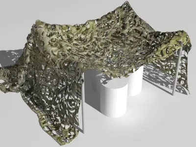 camo net  Low-poly 3D model