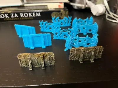 Space bugs barricade 3D print model