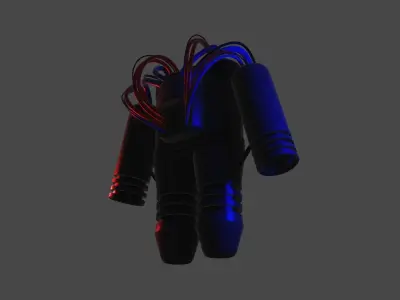 Jetpack space suit 3D model