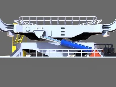 Motion compensated crane  platform 3D print model