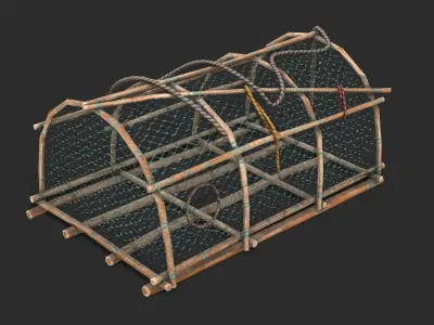 Crab Trap 04 Low-poly 3D model