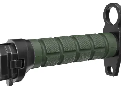 Battle knife Low-poly 3D model purchase