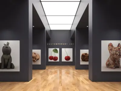 Art Gallery 012 3D model purchase