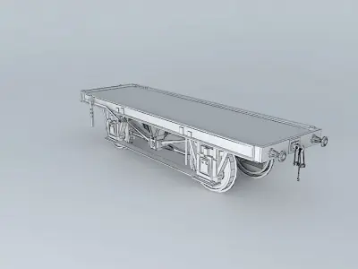 FLAT BED TEMPLATE Free 3D model