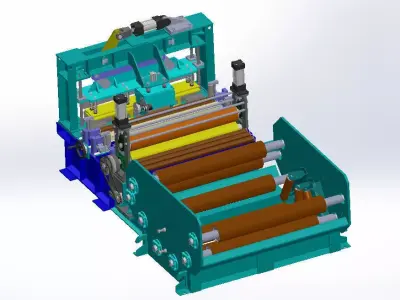 SEMICUTTOLENGTH paper machine Free 3D model
