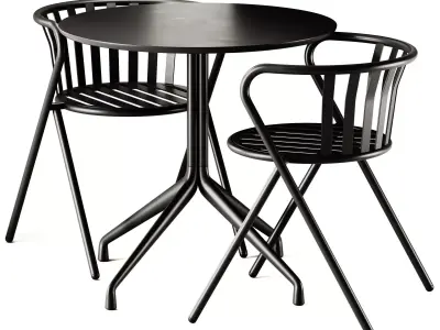 Hay About A Table and Artu Cesto Chair 3D model