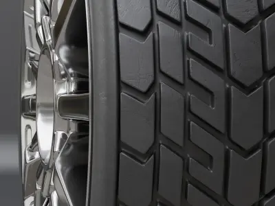 Generic car wheel N1 3D model