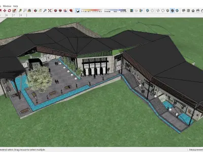 Sketchup Hotel H3 3D model