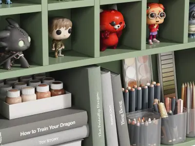 Toys and Wall Decor for the Kids Room 7 3D model