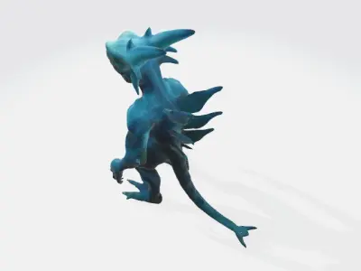 reptilian alien 3D model