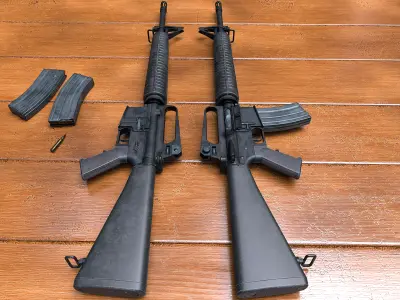 M16A2 rifle Low-poly 3D model buy