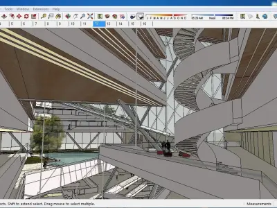 Sketchup Office building 200 3D model