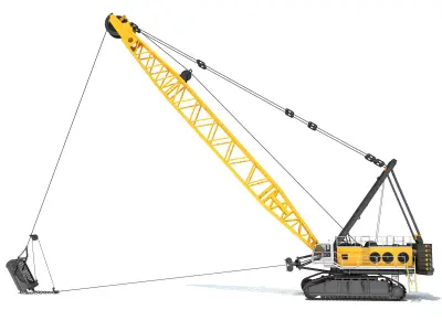 Mining Dragline Excavator 3D model