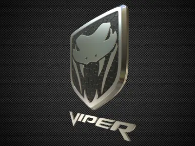 viper logo 3D model from CGTrader
