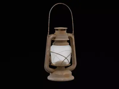 Vintage Lantern Low-poly 3D model