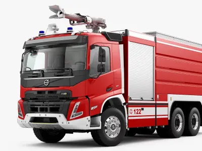 VOLVO FMX Fire Truck 3D model purchase