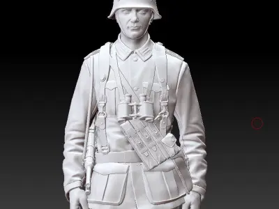 German officer 3D print model purchase