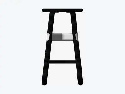 Stool - Timberline - Mid Low-poly 3D model