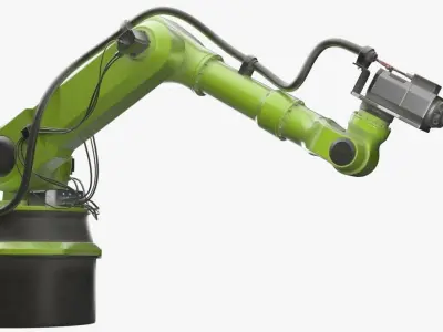 Industrial Robot 1 Textured 3D model