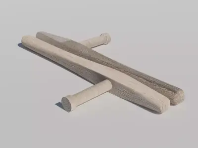 Tonfa Weapon 3D model purchase