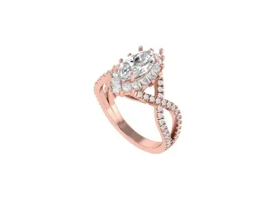 Wedding Ring  3D print model 411