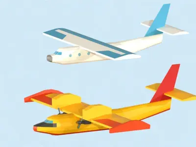 Air Pack Low Poly  Low-poly 3D model