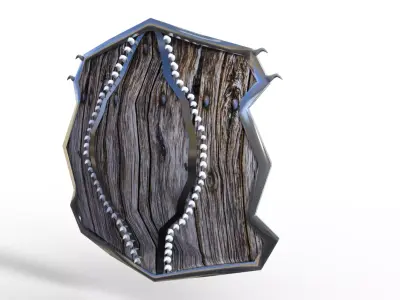 dragon shild Low-poly 3D model