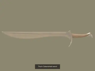 Lord of the Rings  weapon set 3D Model Pack