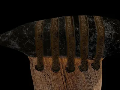 Prehistoric Hammer Low-poly 3D model